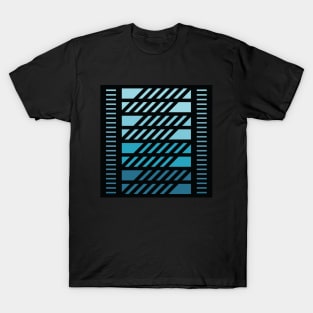 "Dimensional Angles" - V.3 Blue - (Geometric Art) (Dimensions) - Doc Labs T-Shirt